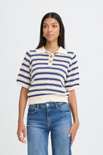 Charger l'image dans la galerie, TRICOT POLO RAYURES MANCHE COURTE B.YOUNG BYMIKALA POLO 20818398
