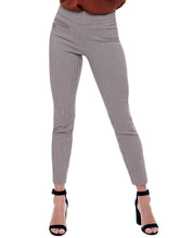 Charger l&#39;image dans la galerie, PANTALON PULL ON CHIC PIED DE POULE UP! 67916
