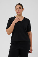 Charger l'image dans la galerie, CHANDAIL COL V MANCHE COURTE TAILLE PLUS KAFFE CURVE KCANNIA T-SHIRT 10584209
