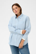Charger l'image dans la galerie, BLOUSE À RAYURES MANCHE LONGUE TAILLE PLUS KAFFE CURVE KCLENIA 10583924
