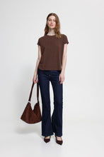 Charger l'image dans la galerie, HAUT T-SHIRT COL ROND LUREX ICHI IHREBEL SS6 20109945 CHICORY COFFEE 101419
