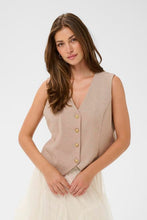 Charger l'image dans la galerie, VESTE SANS MANCHE KNIT CREAM CRANETT WAISCOAT 10613300
