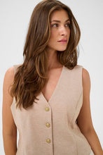 Charger l'image dans la galerie, VESTE SANS MANCHE KNIT CREAM CRANETT WAISCOAT 10613300
