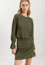 Charger l&#39;image dans la galerie, ROBE RIBS AJUSTÉ MANCHES LONGUES COL ROND LEZ A LEZ 9260E
