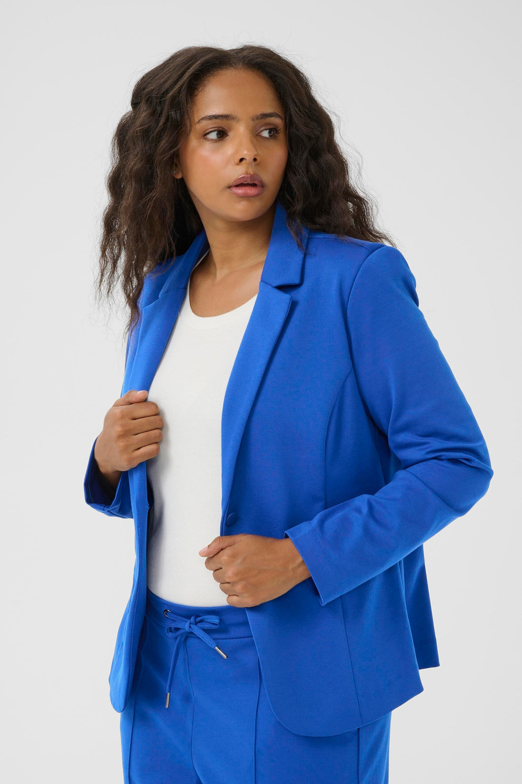 VESTON KNIT TAILLE PLUS MANCHE LONGUE KAFFE CURVE KAJENNA BLAZER 10582130-193952