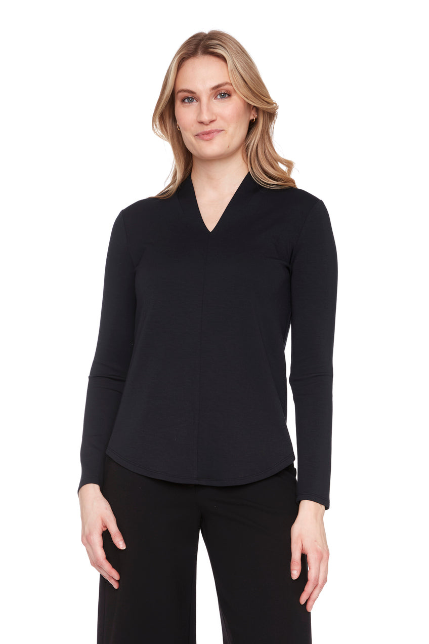 HAUT CHANDAIL MODAL MANCHE LONGUE UP! 30475 NOIR