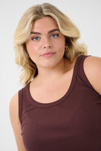 Charger l&#39;image dans la galerie, HAUT CAMISOLE RIBS TAILLE PLUS KAFFE CURVE KACARINA 10581396-191619
