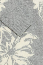 Charger l&#39;image dans la galerie, TRICOT MANCHE LONGUE COL MONTANT FLEURS BYOMEA FLOWER 20817100 200539

