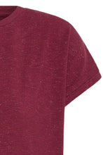 Charger l'image dans la galerie, HAUT T-SHIRT COL ROND LUREX ICHI IHREBEL SS6 20109945 RHODODENDRON 192024
