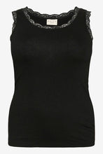 Charger l'image dans la galerie, HAUT CAMISOLE RIBS AVEC DENTELLE TAILLE PLUS KAFFE CURVE KACOMIA 10583458-100121
