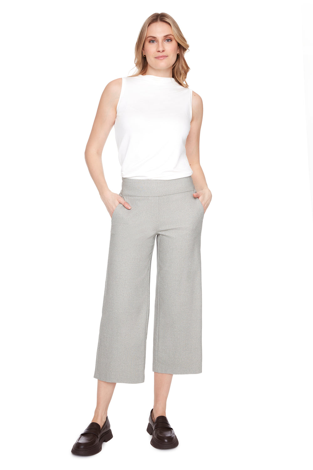 PANTALON GAUCHO PULL ON CHIC UP! 68623 BEIGE