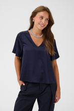 Charger l'image dans la galerie, HAUT BLOUSE COL V MANCHE COUDE SAINT TROPEZ LODISASZ SS BLOUSE 30515493 193924
