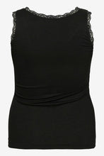 Charger l'image dans la galerie, HAUT CAMISOLE RIBS AVEC DENTELLE TAILLE PLUS KAFFE CURVE KACOMIA 10583458-100121
