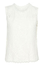 Charger l'image dans la galerie, HAUT CAMISOLE COL ROND DENTELLE CREAM CRKIT LACE TOP 10613240 110602

