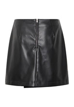 Charger l&#39;image dans la galerie, JUPE COURTE CUIRETTE B.YOUNG BYDAJA FAKE WRAP SKIRT 20816993
