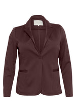 Charger l&#39;image dans la galerie, VESTON KNIT TAILLE PLUS MANCHE LONGUE KAFFE CURVE KAJENNA BLAZER 10582130-191619

