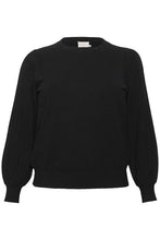 Charger l'image dans la galerie, TRICOT COL ROND MANCHE LONGUE BOUFFANTE TAILLE PLUS KAFFE CURVE KCLONI 10581811 100121

