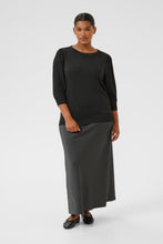 Charger l'image dans la galerie, TRICOT COL ROND MANCHE 3/4 BOUFFANTE TAILLE PLUS KAFFE CURVE KCLONI 3/4 10582202 100125
