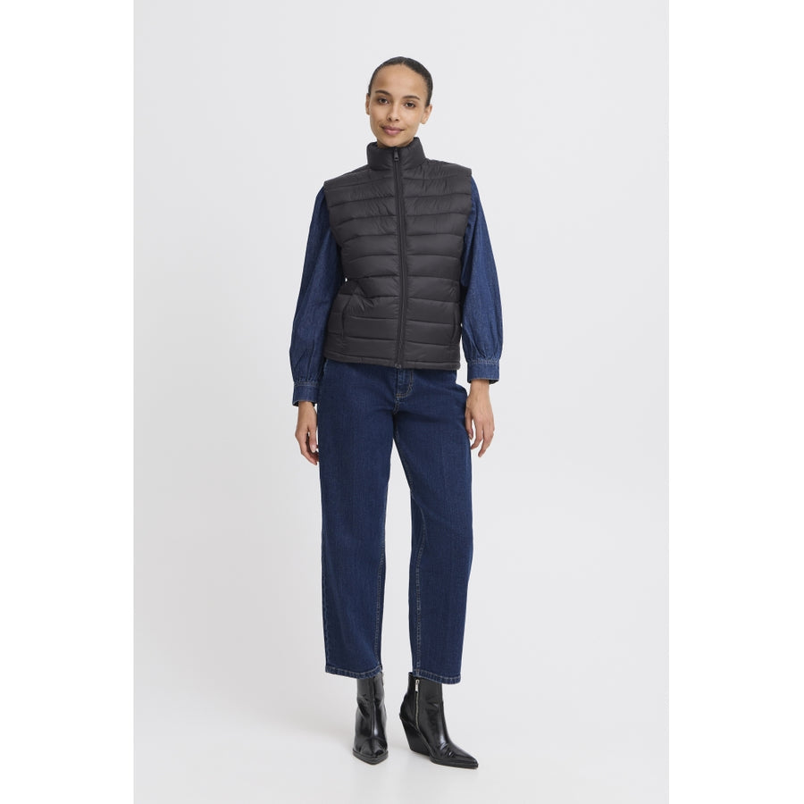 VESTE SANS MANCHE MATELASSÉE B.YOUNG BYBERTA COLLAR WAISTCOAT 20816939