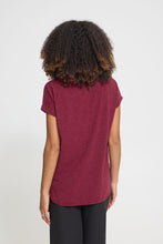 Charger l'image dans la galerie, HAUT T-SHIRT COL ROND LUREX ICHI IHREBEL SS6 20109945 RHODODENDRON 192024
