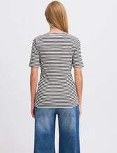 Charger l&#39;image dans la galerie, HAUT T-SHIRT RAYURES ICHI IHMIRA V SS2 20122521 GREY

