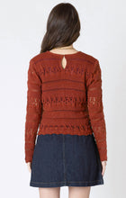 Charger l&#39;image dans la galerie, TRICOT COL ROND MANCHE LONGUE CROCHET DEX 2627001D
