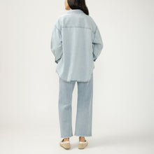 Charger l'image dans la galerie, HAUT BLOUSE CHEMISE DE PLAGE OVERSIZE MANCHE LONGUE SILVER BEACH SHIRT LS4302LCL293
