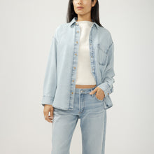 Charger l'image dans la galerie, HAUT BLOUSE CHEMISE DE PLAGE OVERSIZE MANCHE LONGUE SILVER BEACH SHIRT LS4302LCL293
