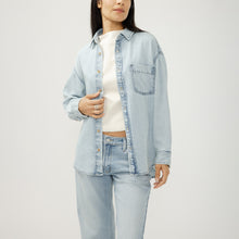 Charger l'image dans la galerie, HAUT BLOUSE CHEMISE DE PLAGE OVERSIZE MANCHE LONGUE SILVER BEACH SHIRT LS4302LCL293
