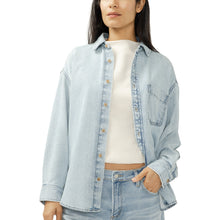 Charger l'image dans la galerie, HAUT BLOUSE CHEMISE DE PLAGE OVERSIZE MANCHE LONGUE SILVER BEACH SHIRT LS4302LCL293
