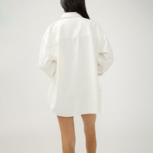 Charger l'image dans la galerie, HAUT BLOUSE CHEMISE DE PLAGE OVERSIZE MANCHE LONGUE SILVER BEACH SHIRT LS4302LCC677
