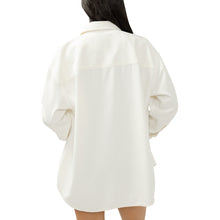 Charger l'image dans la galerie, HAUT BLOUSE CHEMISE DE PLAGE OVERSIZE MANCHE LONGUE SILVER BEACH SHIRT LS4302LCC677
