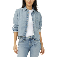Charger l'image dans la galerie, HAUT BLOUSE CHEMISE CROP MANCHE LONGUE SILVER JEANS LIGHT WEIGHT KNIT SHIRT LS4305LWK201

