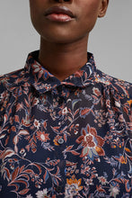 Charger l&#39;image dans la galerie, BLOUSE COL CHEMISIER M/L IMPRIMÉ FLORAL ESPRIT 071EE1F311
