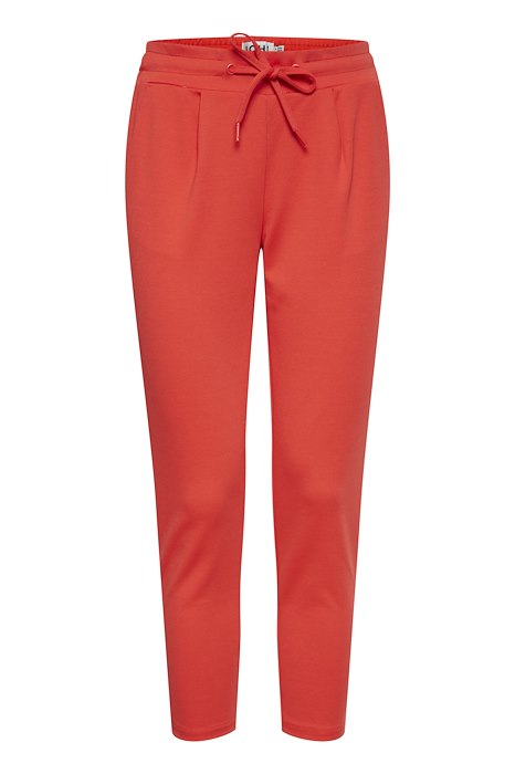 PANTALON LOOK DÉCONTRACTÉ CHIC ICHI IHKATE PA CROPPED POPPY RED