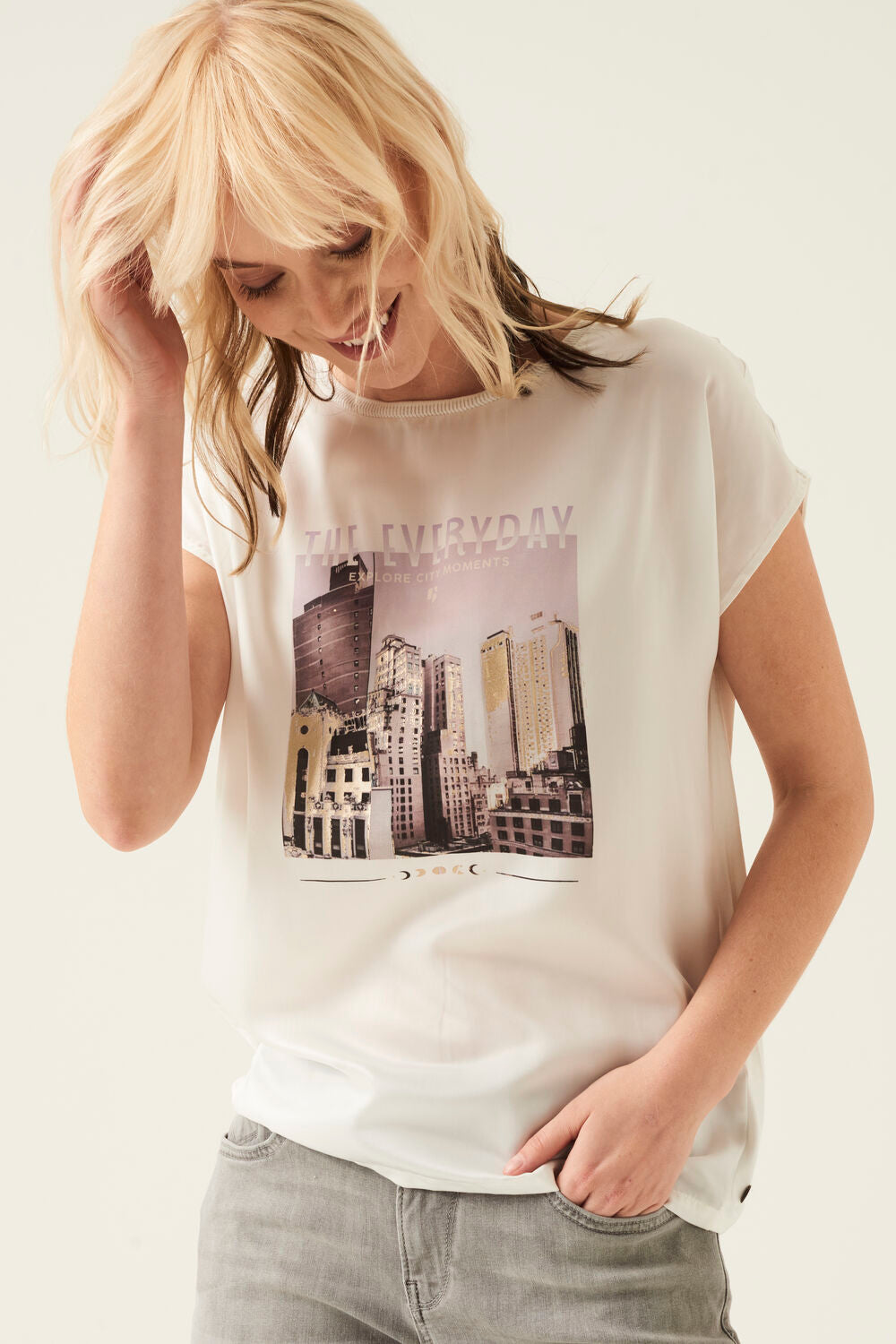 HAUT T-SHIRT PRINT GARCIA N20205-53